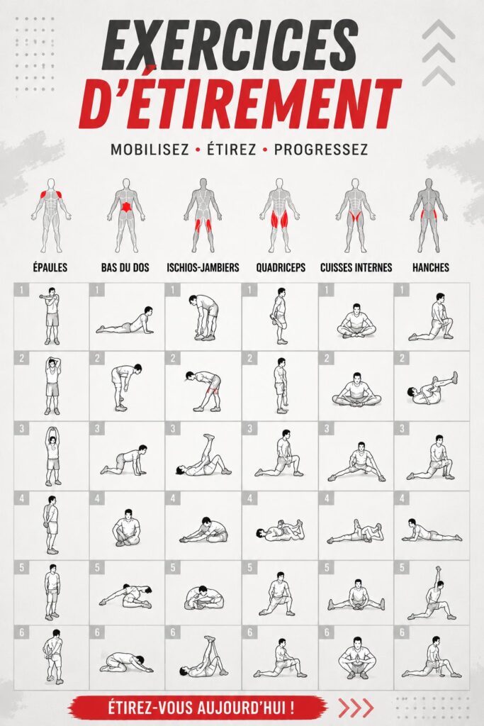 Femme pratiquant des exercices de stretching pour améliorer sa souplesse