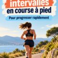 Femme courant en plein air lors d'une séance de HIIT efficace.