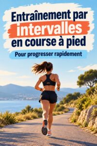 Femme courant en plein air lors d'une séance de HIIT efficace.
