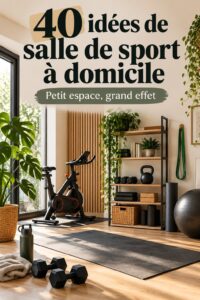 Un home gym moderne avec équipement de fitness dans une salle lumineuse