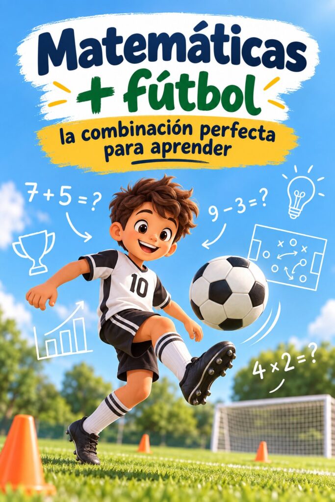 Une femme joue au football avec des enfants tout en enseignant les mathématiques.