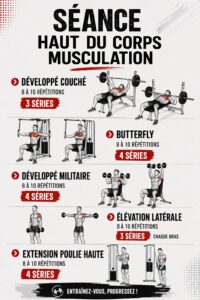 Femme effectuant des exercices de musculation pour le haut du corps dans une salle de sport