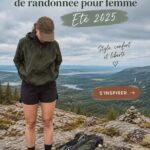 Femme en tenue de randonnée d'été, prête pour l'aventure en pleine nature