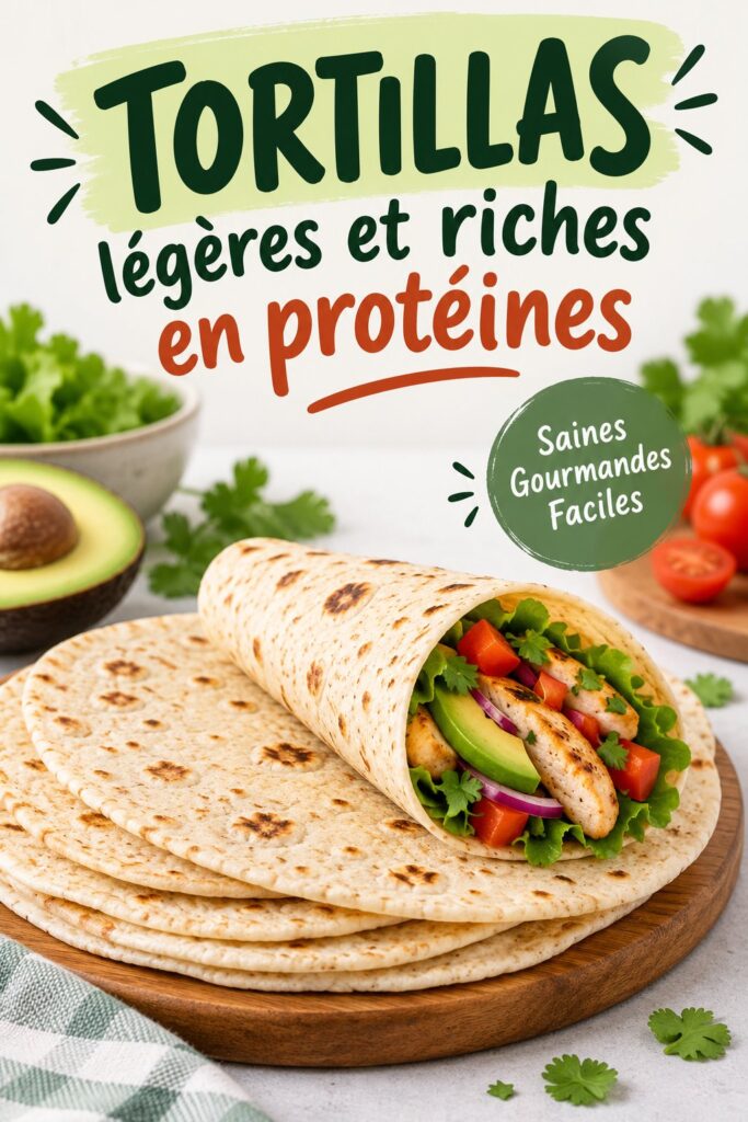 Recette de tortillas légères et riches en protéines pour un régime équilibré